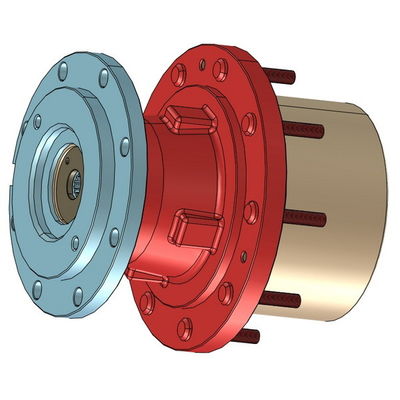 50000 lb-in Double Reduction Planetary Reducer Wheel Drive 6WB2